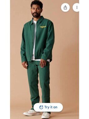 NEVER WORN Mifland Work Carpenter utility pant forest green retro XL